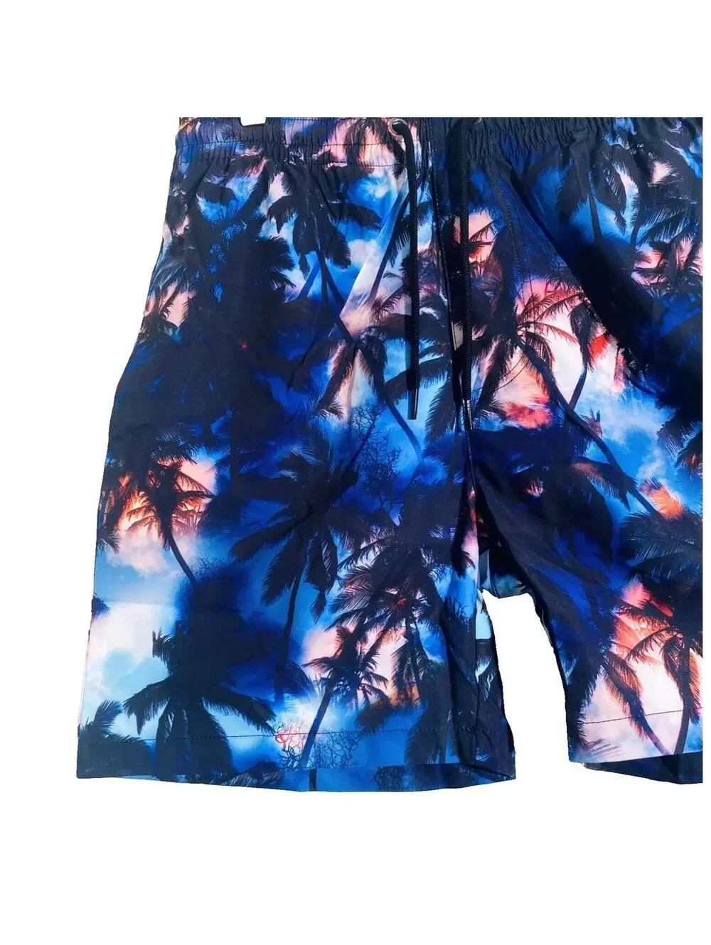 Mens Swim Trunks Casual Trendy Hawaiian Style Palm Tree Shorts For Summer New